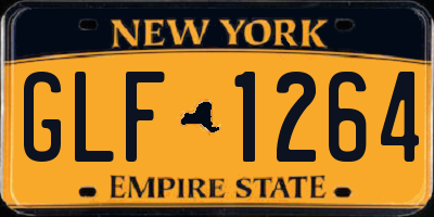 NY license plate GLF1264