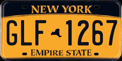 NY license plate GLF1267