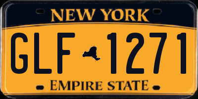 NY license plate GLF1271