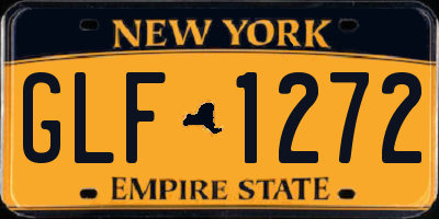 NY license plate GLF1272