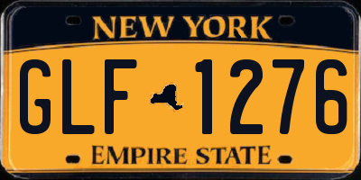 NY license plate GLF1276