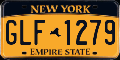 NY license plate GLF1279