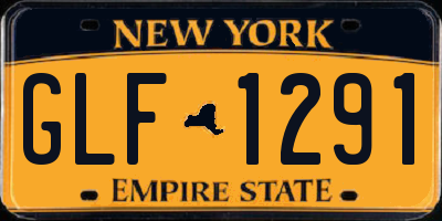 NY license plate GLF1291
