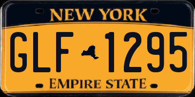 NY license plate GLF1295