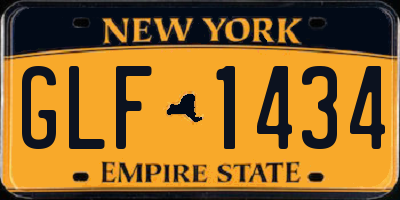 NY license plate GLF1434