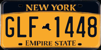 NY license plate GLF1448