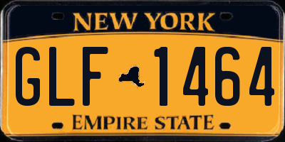 NY license plate GLF1464