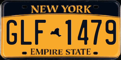 NY license plate GLF1479