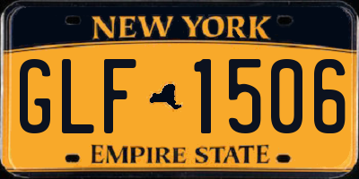 NY license plate GLF1506