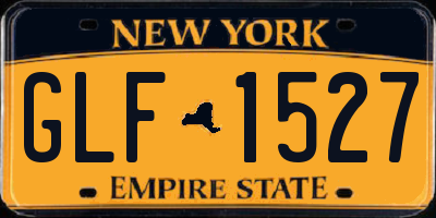 NY license plate GLF1527