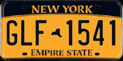 NY license plate GLF1541