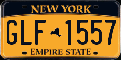NY license plate GLF1557