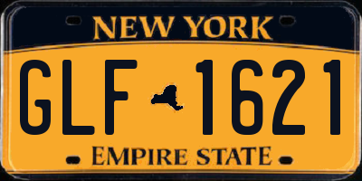 NY license plate GLF1621