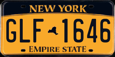 NY license plate GLF1646