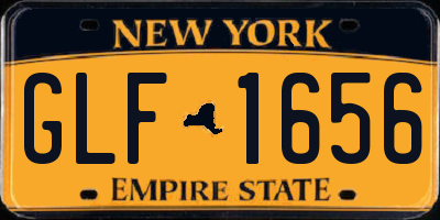 NY license plate GLF1656