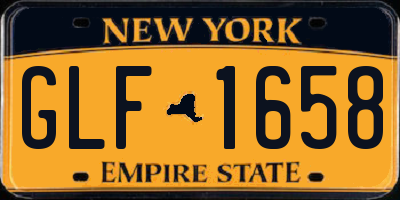 NY license plate GLF1658