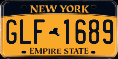 NY license plate GLF1689