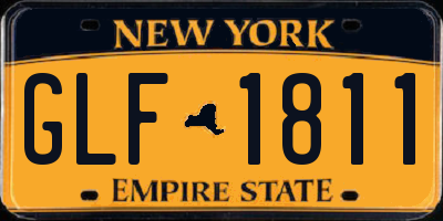 NY license plate GLF1811