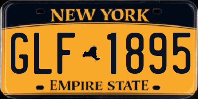 NY license plate GLF1895