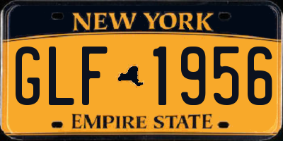NY license plate GLF1956