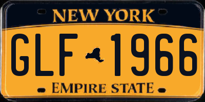 NY license plate GLF1966