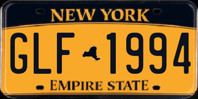 NY license plate GLF1994