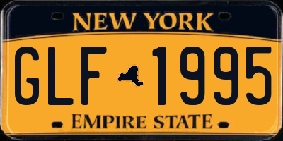 NY license plate GLF1995