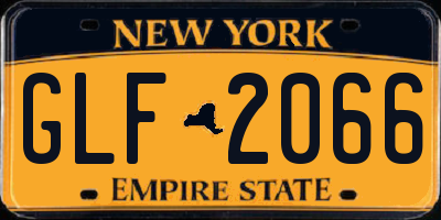 NY license plate GLF2066