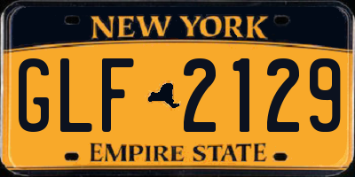 NY license plate GLF2129
