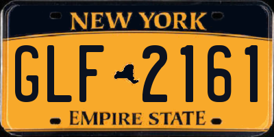 NY license plate GLF2161