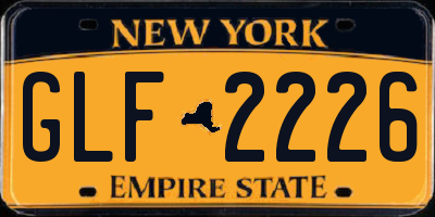 NY license plate GLF2226