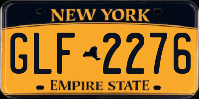 NY license plate GLF2276