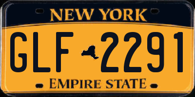 NY license plate GLF2291
