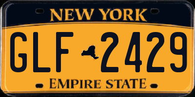 NY license plate GLF2429