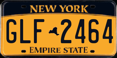 NY license plate GLF2464