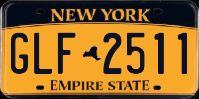 NY license plate GLF2511