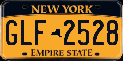 NY license plate GLF2528