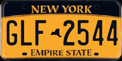 NY license plate GLF2544