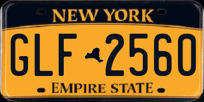 NY license plate GLF2560