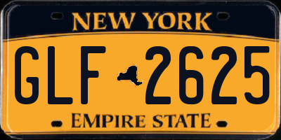 NY license plate GLF2625