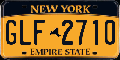 NY license plate GLF2710