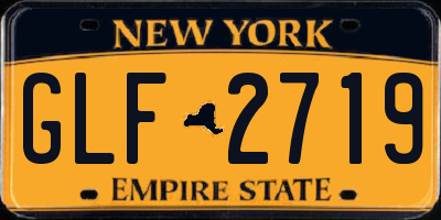 NY license plate GLF2719