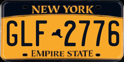 NY license plate GLF2776