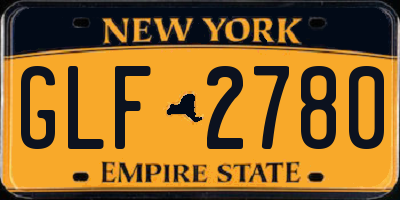 NY license plate GLF2780