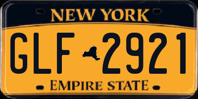 NY license plate GLF2921