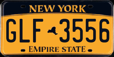 NY license plate GLF3556