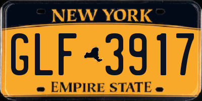 NY license plate GLF3917