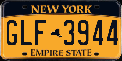 NY license plate GLF3944