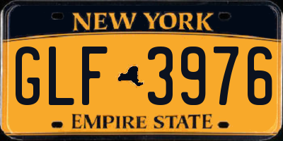 NY license plate GLF3976