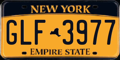 NY license plate GLF3977